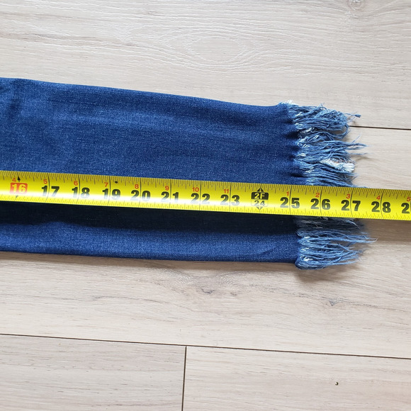 Free People Jeans Womens 28 Great Heights Frayed Fringe Boho Hem Pants 28x27 - Picture 9 of 10